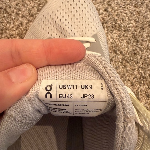 On Running Women's Gray Running Shoes - Picture 6 of 6